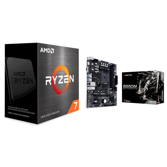 Ready Promo AMD Ryzen 7 5700X + Motherboard Biostar B550MH AM4