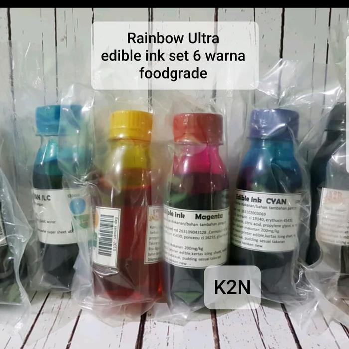 

edible ink foodgrade 6 warna