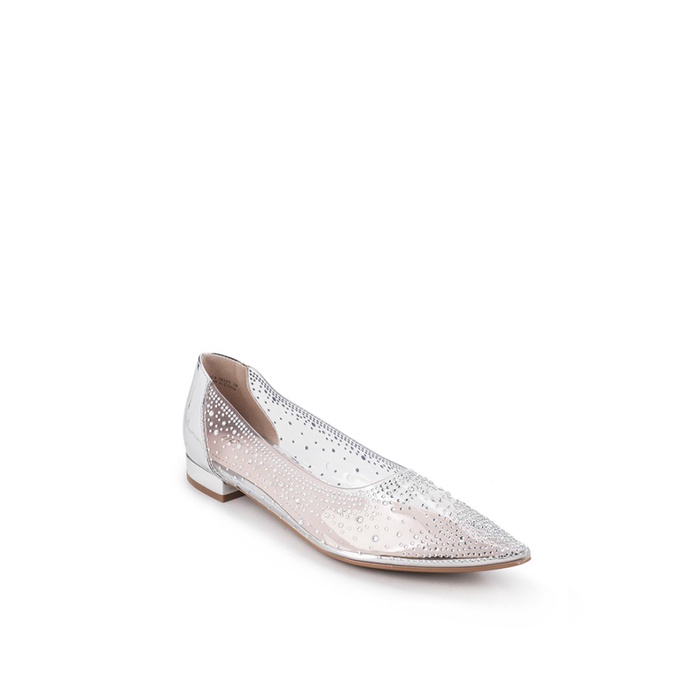NCY Shoes Sepatu Wanita NADIA Flat Shoes Warna Silver
