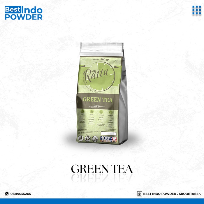 

BUBUK GREENTEA MATCHA RATTU BEVERAGE 500gr / BUBUK MATCHA PREMIUM