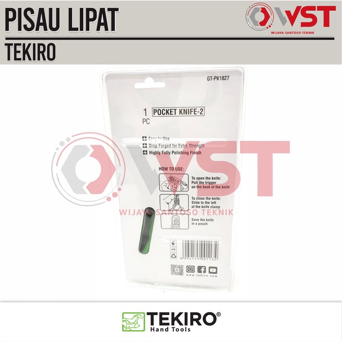 Gemilang Karya Tekiro Pisau Lipat Stainless 260Mm / Pisau Modern Okulasi Dan Stek