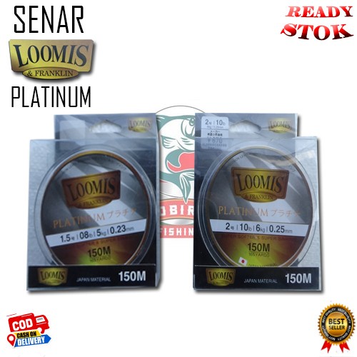 Ready Senar Loomis&Franklin Platinum 0.23mm dan 0.25mm