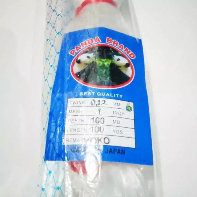 Ready jaring ikan senar 012 1 inchi lubang kecil