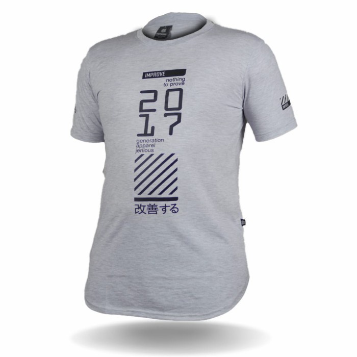 Navero-kaos pria distro premium longline brand improve original lengan pendek