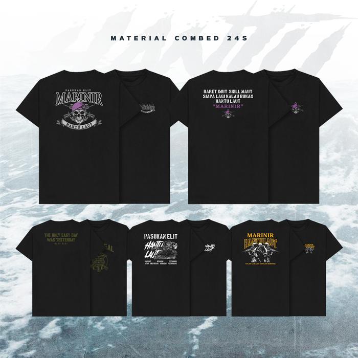 Navero-MCP APPAREL KAOS HANTU LAUT KODE (HL) LENGAN PENDEK TSHIRT COTTON COMBED 24S TSHIRT HANTU