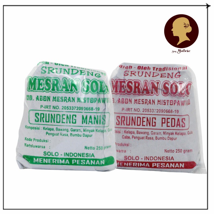 

Lalaa_Store Serundeng srundeng parutan kelapa goreng Abon MESRAN 250gr OLEH SOLO