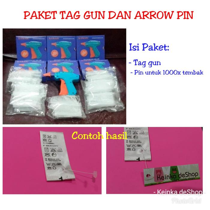 

New PAKET Alat tembak label bandrol harga TAG GUN+ISI Arrow pin 1000 murah