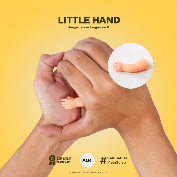 Promo Little Hand Magic - Alat Sulap Tangan Tuyul - Sulap Tangan Kecil Wrt8