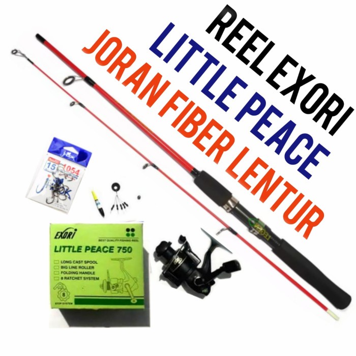 Ready set joran pancing sambung 150 reel exori kualitas premium harga murah