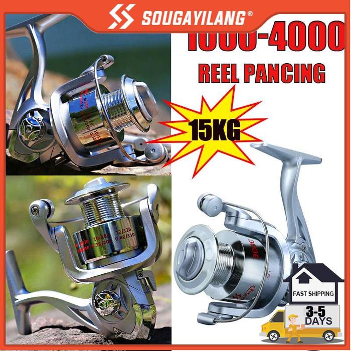 Ready Sougayilang Reel Pancing Reel Pancing Berputar Ukuran 1000-4000 Untuk Memancing di Luar
