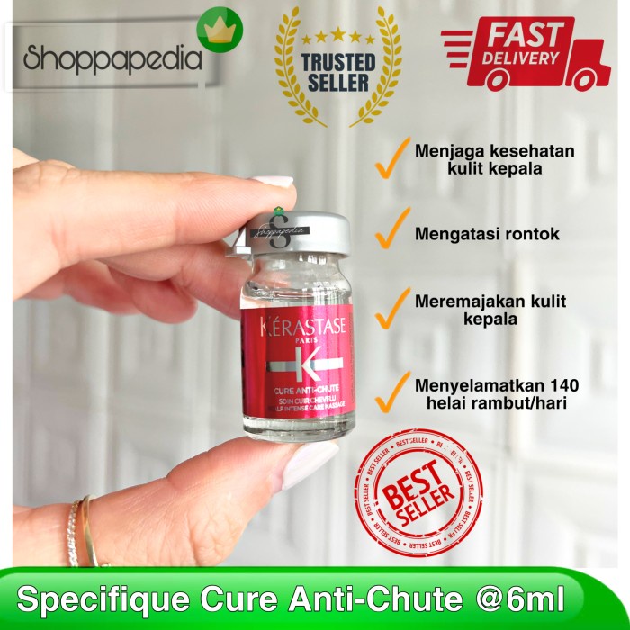 Kerastase Aminexil Cure Anti Chute Intensive 42 Ampul Termurah Ori Terbaru