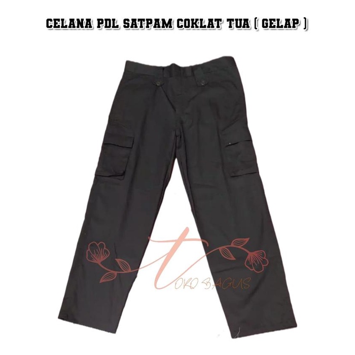 Luno- CELANA SATPAM PDH . CELANA SATPAM PDL , CELANA SECURITY ,SERAGAM SATPAM BAWAHAN COKLAT TUA
