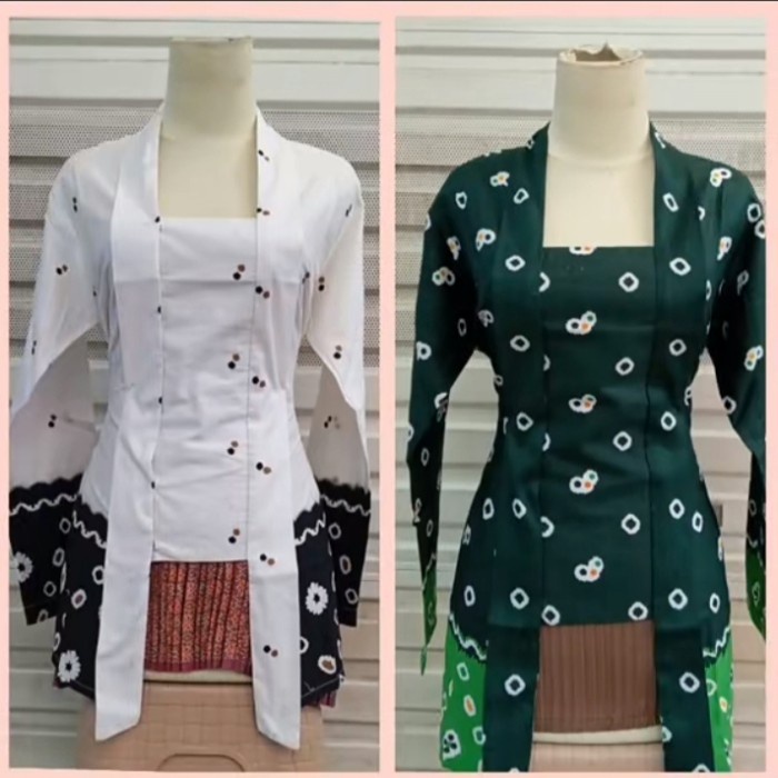 Atasan kebaya kutu baru premium bahan katun Jepang motif bunga besar