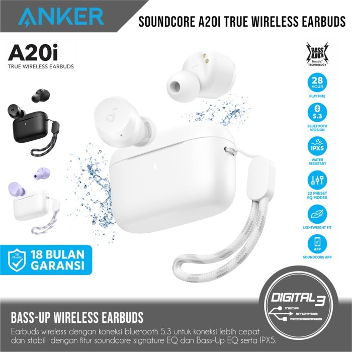 Anker Soundcore A20i TWS Headset Bluetooth Earbuds Earphone - A3948