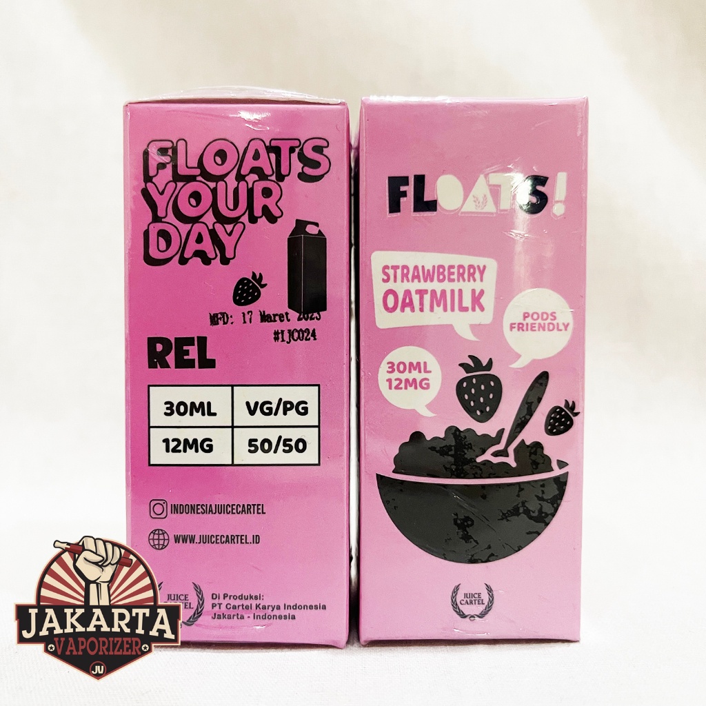 PODS FRIENDLY FLOATS STRAWBERRY OAT MILK 30ML 12MG BY IJC