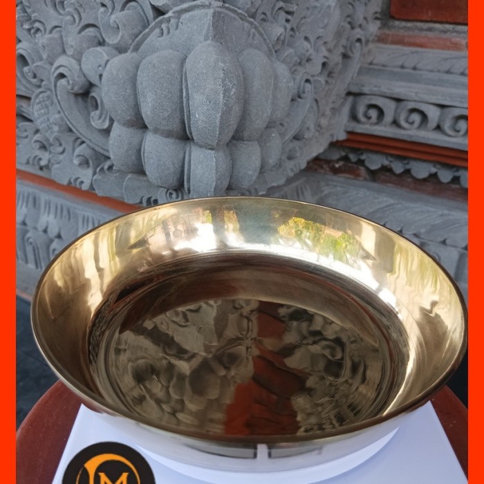 BOKOR KUNINGAN POLOS TEBAL / PIRING KUNINGAN POLOS / PIRING LOGAM