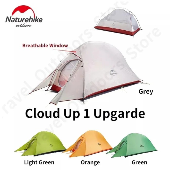Naturehike Tent Cloud Up 1 Upgrade 1 Person 1.5kg Waterproof Camping