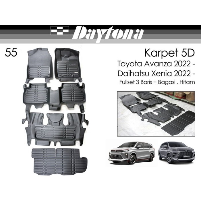 DAYTONA Karpet 5D Toyota Avanza Veloz 2022-