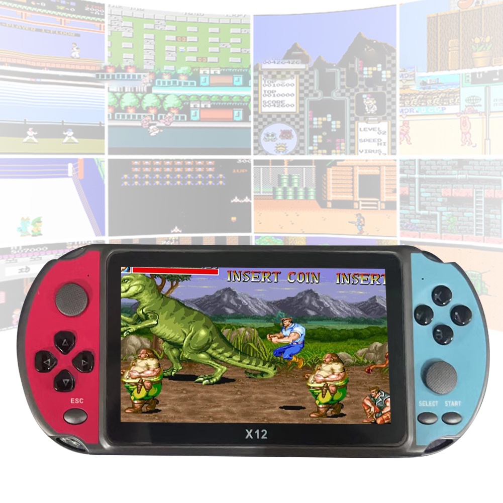 X12PLUS Retro Video Game Console Handheld for PSP Game Player Built-in 2000 Game