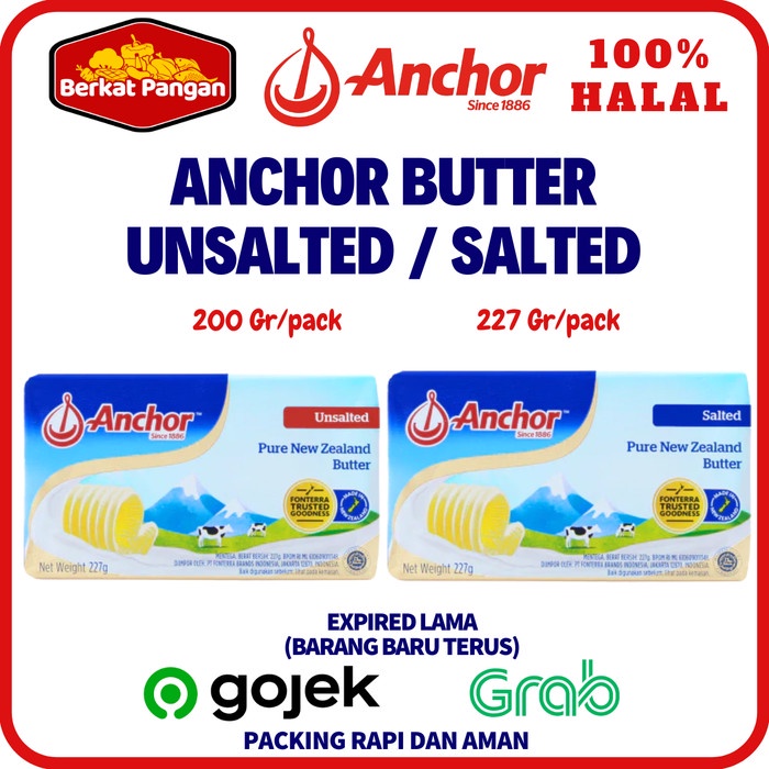 

Anchor Unsalted Butter / Salted Butter 227gr / Mentega