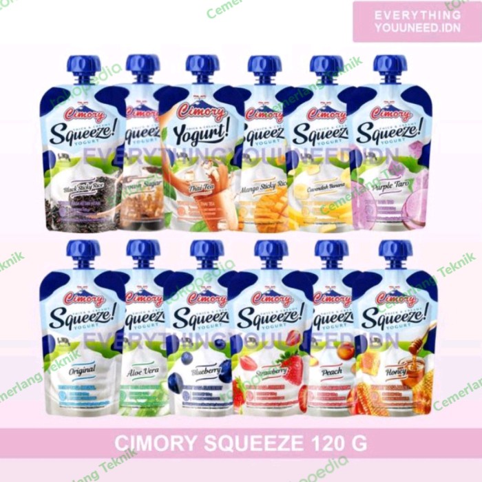 

Cimory squeeze yogurt 120 ml 1 dus 24pcs bisa mix harga promo exp baru