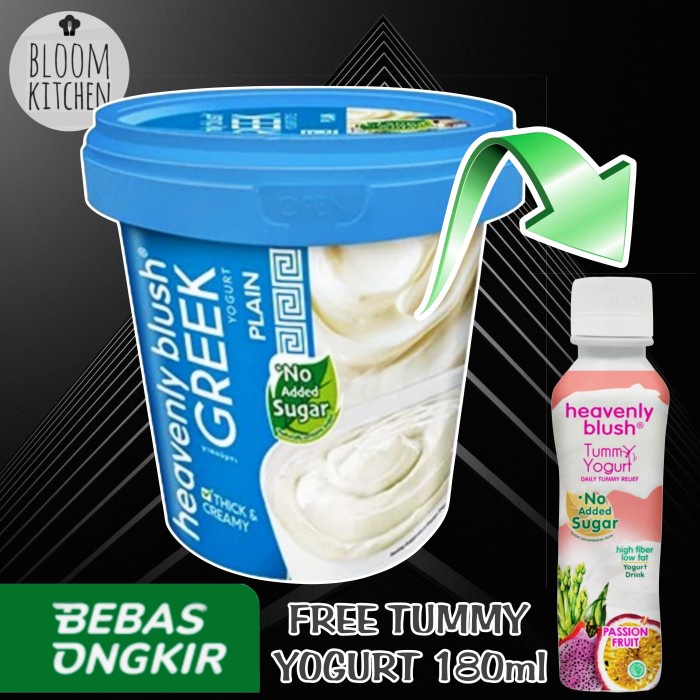 

HEAVENLY BLUSH GREEK YOGURT Plain 1kg 1 liter 1 kg