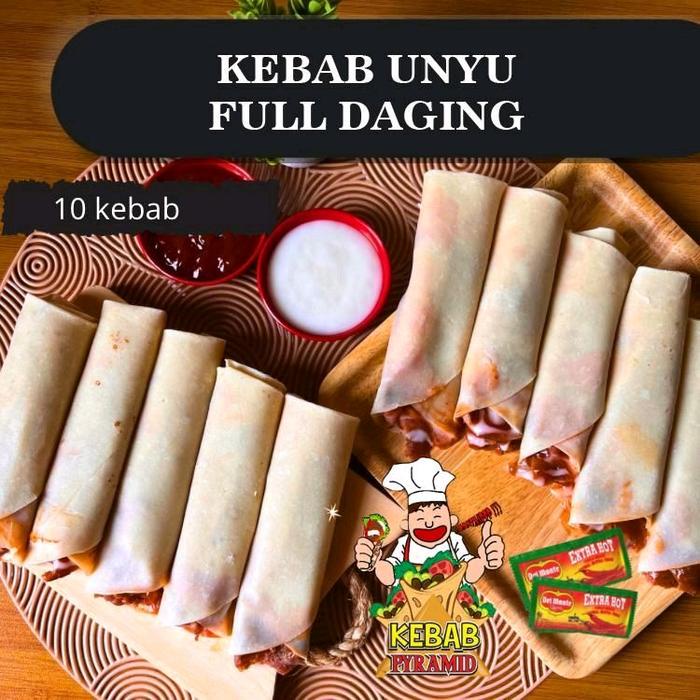 

HX935 10 Kebab Pyramid unyu full Daging Sapi tanpa sayur isi 10 pcs Makanan Frozen Food Cemilan
