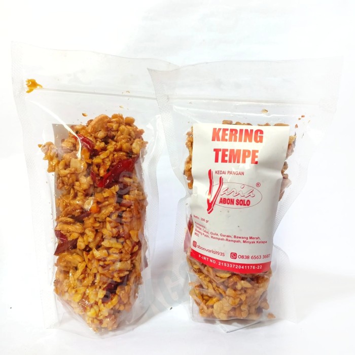 

CUCI GUDANG Kering Tempe VARIA 200gr Oleh Oleh Khas Solo UT314