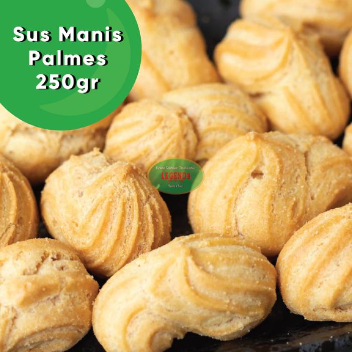 

DISKON Kue Kering Sus Manis PALMES 250 Gr Gram Soes Sweet Gurih Renyah Cemilan Makanan Ringan Snack