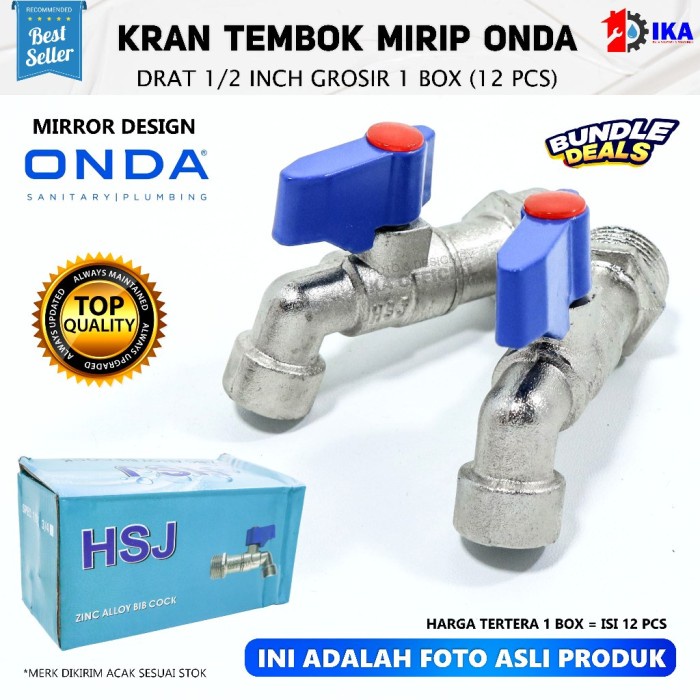 Goldenelectric Kran Besi Mirip Onda Bc / Kran Tembok Model Onda 1/2" Body Panjang / Keran Air Babet