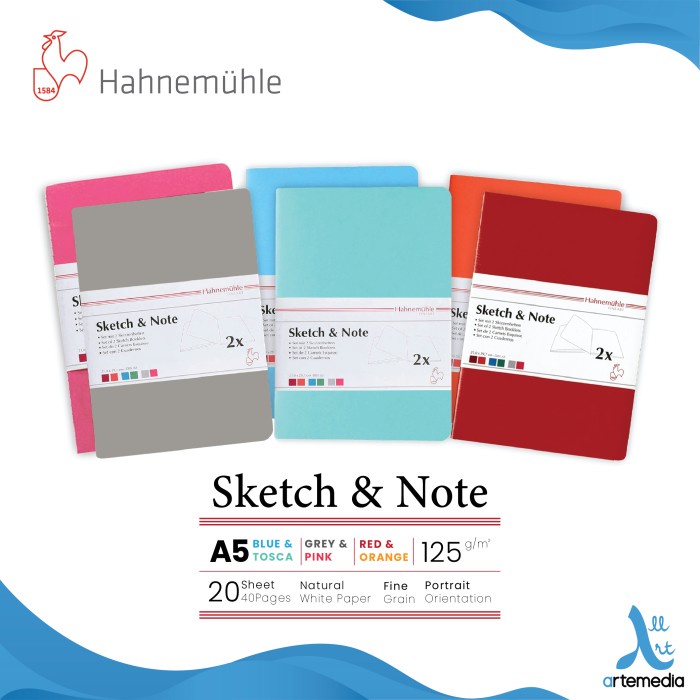 

TERBARU Buku Sketsa Hahnemuhle Sketch & Note A5 Stitch Bound Sketchbook PROMO!