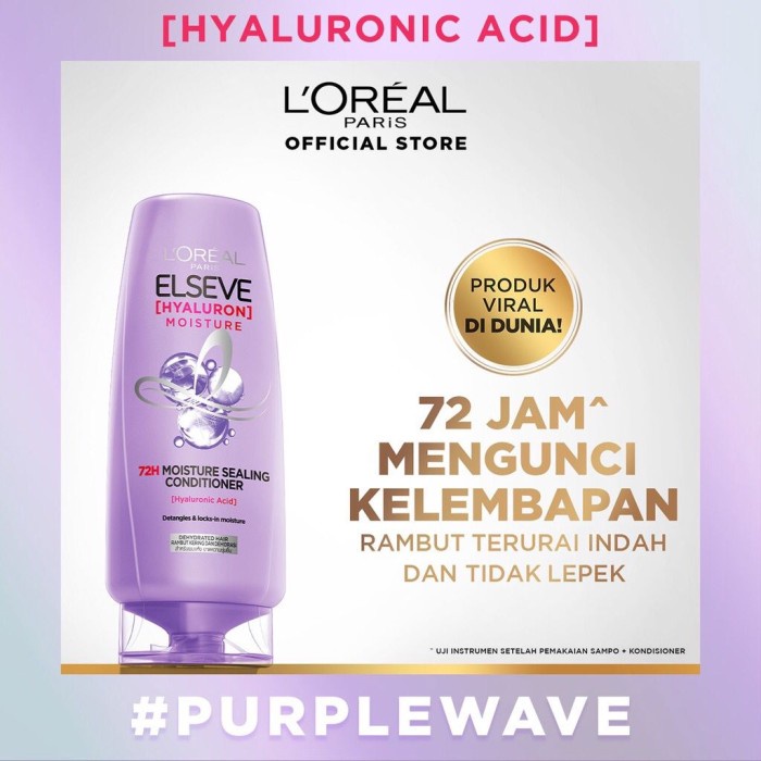LOreal Paris ELSEVE Hyaluron Moisture Conditioner - 280 ml - Conditioner Melembabkan