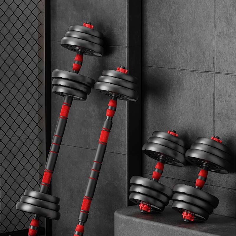 Barbell Stickbar Dumbell 35-51cm Stik Barbel Panjang Anti-Slip Stik Barbel Lurus Bar Dumbell