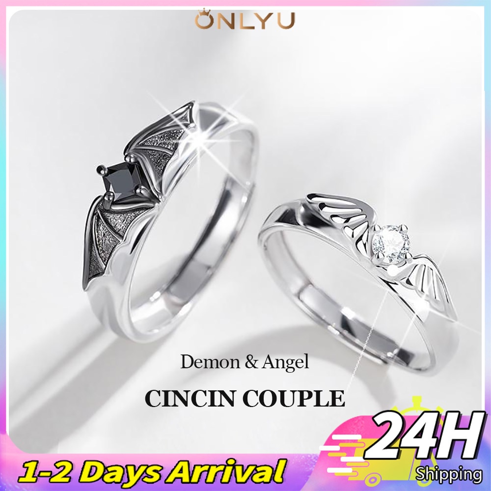 Cincin couple Demon-Angel cincin pasangan cincin titanium Dw05