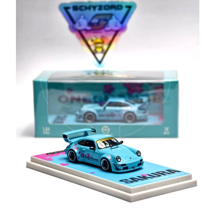 SALE TIME MICRO PORSCHE RWB 964 GT WING SAKURA JAPAN LIMITED EDITION TIFFANY BLUE READY