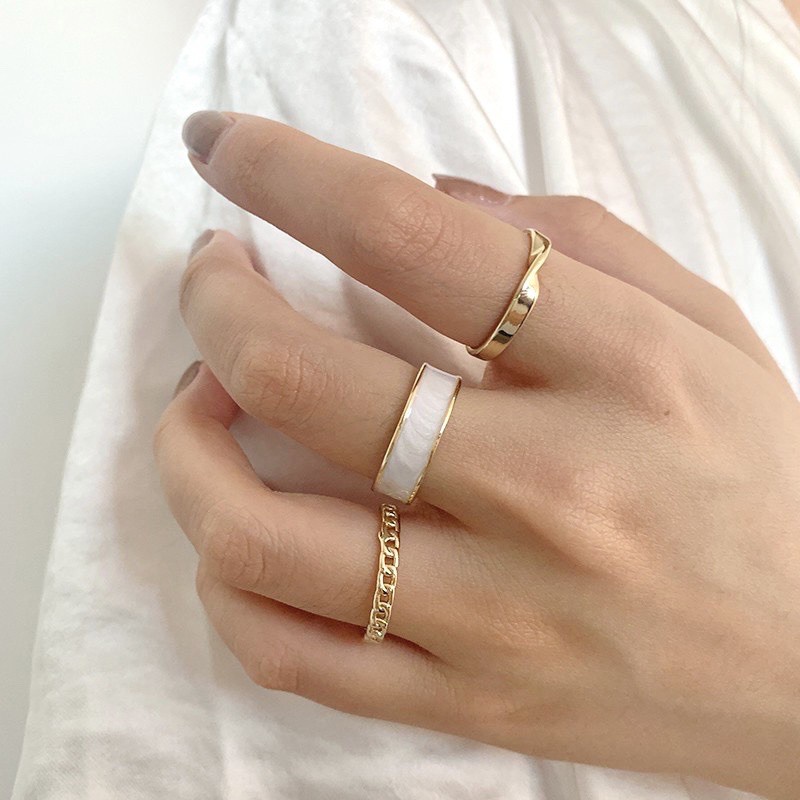 Ashley Ring Set 3 Pcs Cincin Tampilan Bagus Dw05