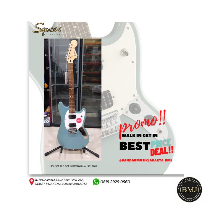 Squier Bullet Mustang Hh Laurel Sonic Grey Bmj