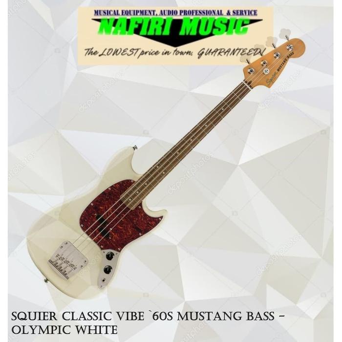 Squier Classic Vibe `60S Mustang Bass - Olympic White
