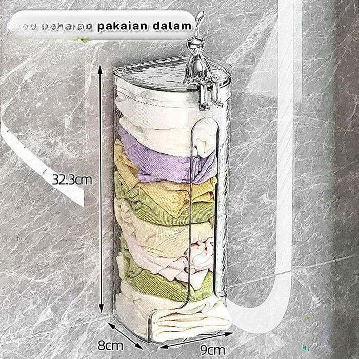 DISKON VINNATSU TEMPEL DINDING RAK BUMBU KOTAK PENYIMPANAN SERBAGUNA KOTAK KAOS KAKI CELANA DALAM