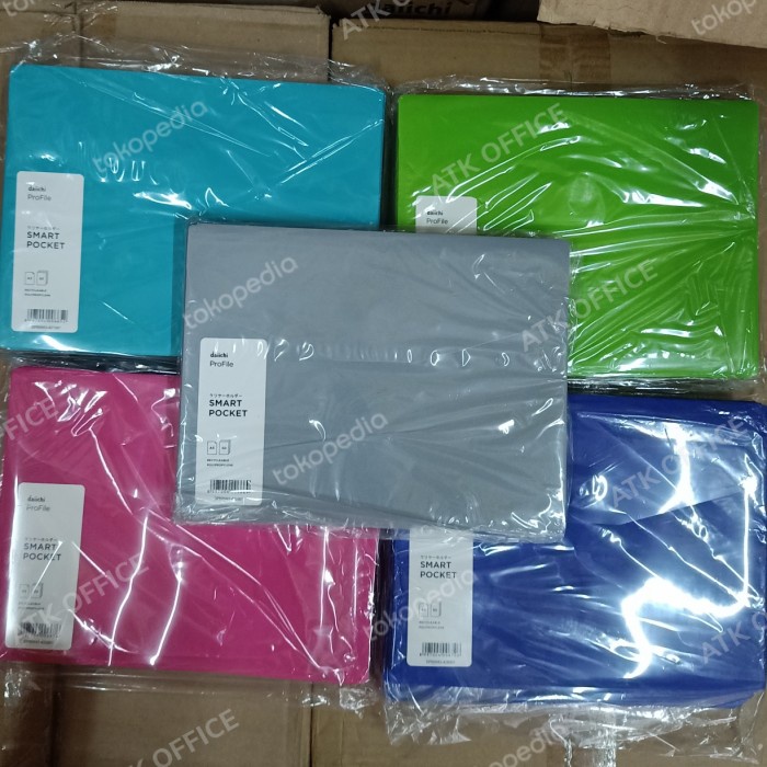 

Smart Pocket Daiichi A5 Sepak (12Pcs) Model Rekat / Map Plastik A5