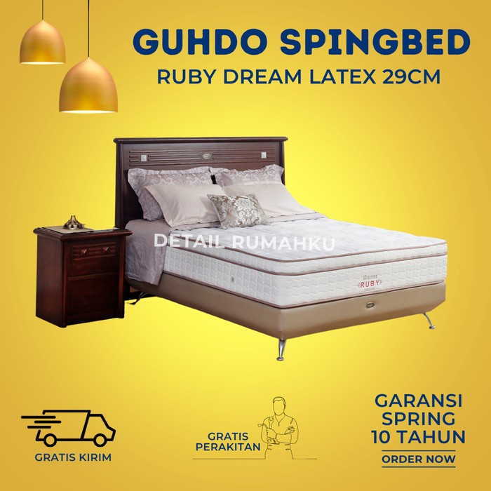 Guhdo Springbed Latex Ruby Dream - 160x200 - Hanya Kasur / Mattress
