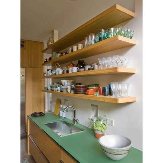 200x30x4 ambalan dinding panjang preium rak dinding dapur