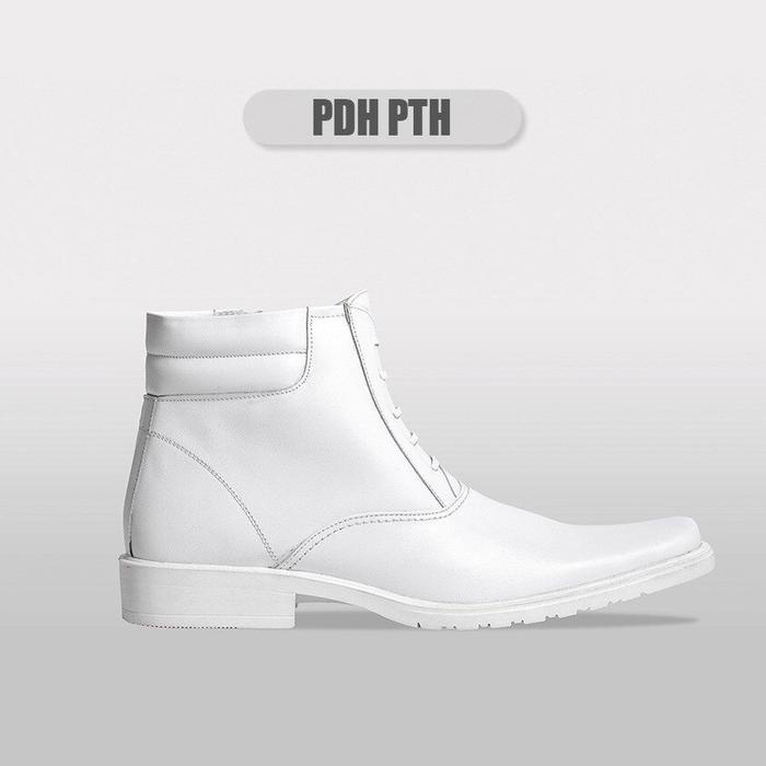 Dresto- Sepatu Pdh Kulit Shoes Dinas Putih Shoes Boots Pria Putih