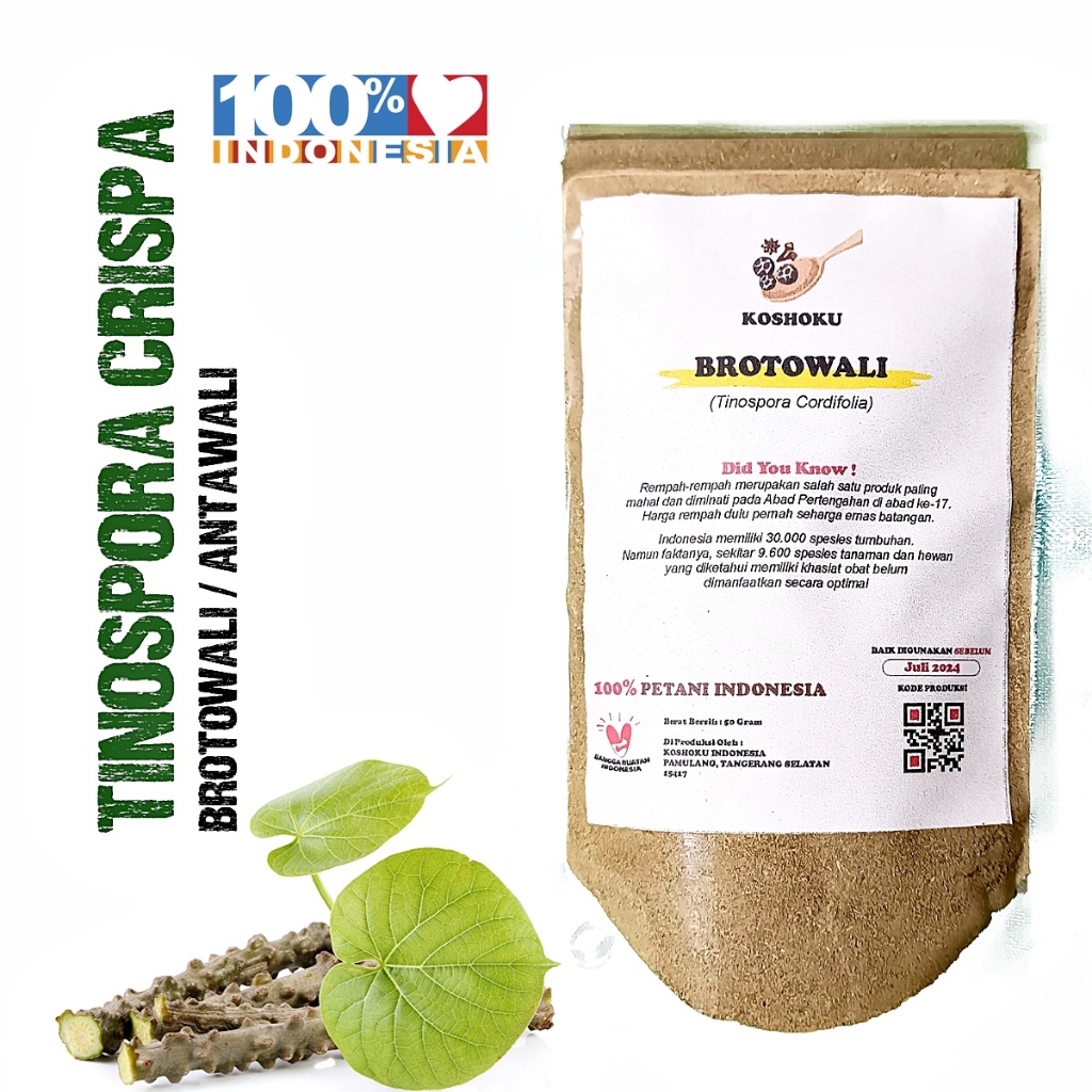 

FRESH Brotowali/Bratawali Bubuk 50 Gram Untuk Diabetes dan Sapih Anak