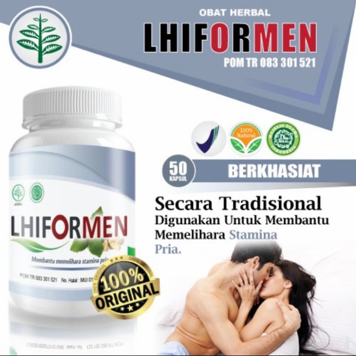 Lhiformen Asli Obat 'Kuat' Pria Tahan Lama %Herbal Original BPOM