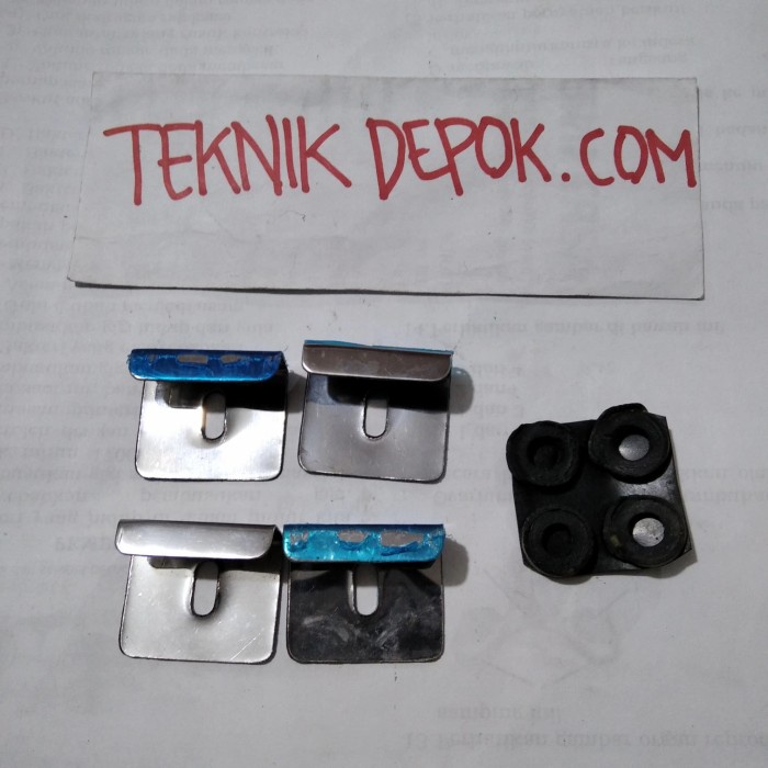 New 10 Set Siku Kaca Klem Stainless Plat Siku Kaca Cermin Wastafel Readyy