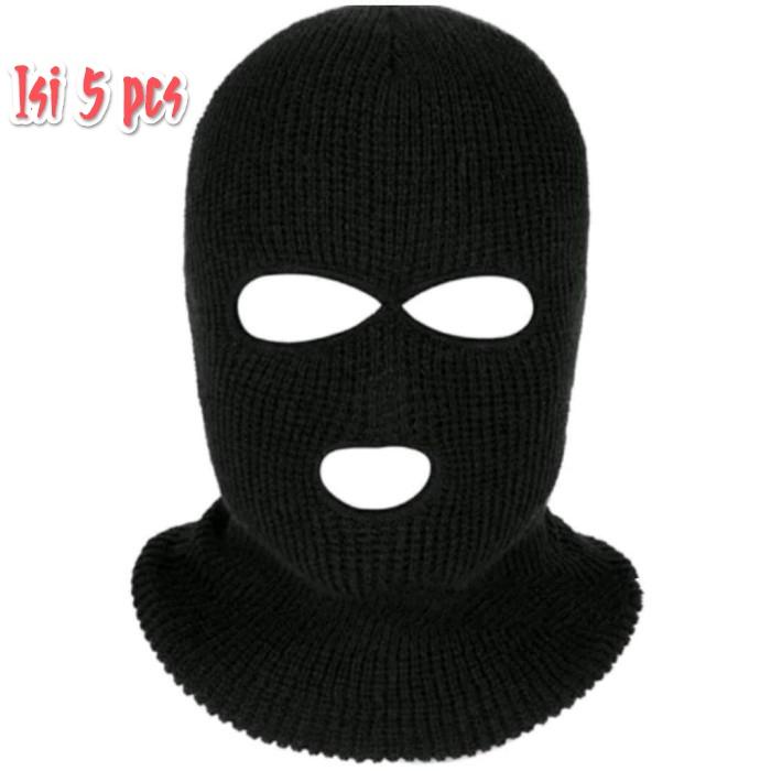 Cap- 5 Pcs Kupluk Ninja Sebo Tebal Bolong 3/Topi Kupluk Distro Keren/Topeng Masker Ninja
