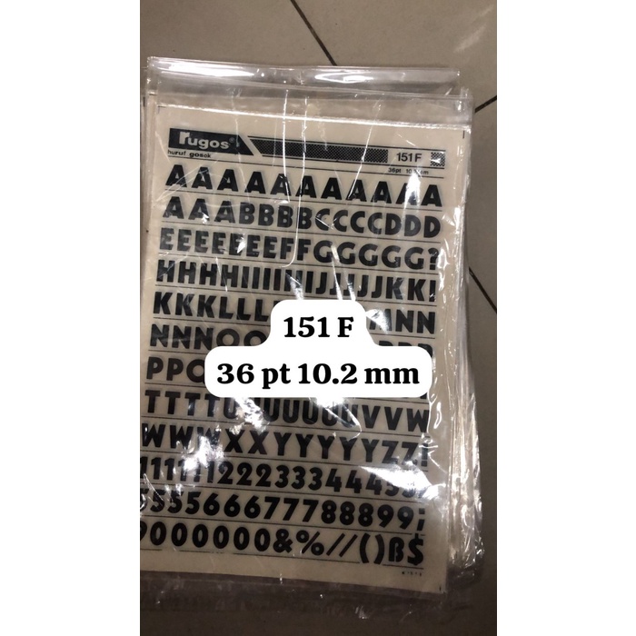 best produk] rugos huruf november 2023 ukruan 9.5 mm sd 10.2 mm