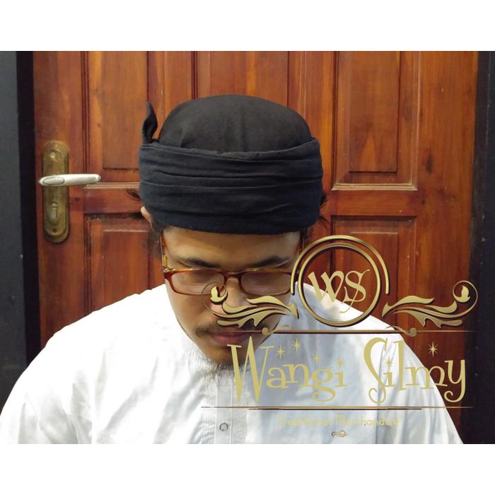 Iket Sunda Premium "Candra Sumirat" Hitam - Blangkon Sunda -AmanahJaminan