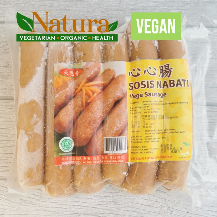 

Tian En Xiang Sosis Nabati Sausage Vegan Vegetarian 450gr
